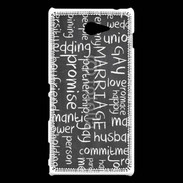 Coque Sony Xperia M2 Mariage gay 2