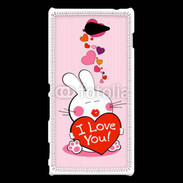Coque Sony Xperia M2 I love you Bunny