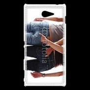 Coque Sony Xperia M2 Couple gay sexy femmes 