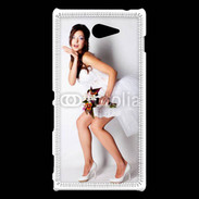 Coque Sony Xperia M2 Mariée glamour 