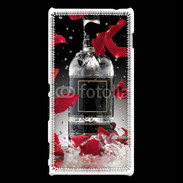 Coque Sony Xperia M2 Bouteille alcool pétales de rose glamour