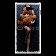 Coque Sony Xperia M2 Femme glamour câlin nounours