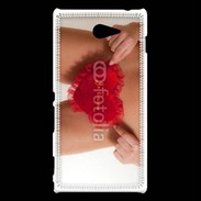Coque Sony Xperia M2 Coeur sexy
