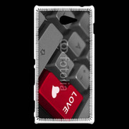 Coque Sony Xperia M2 clavier love