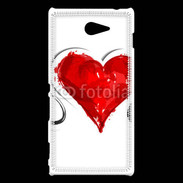 Coque Sony Xperia M2 Love en peinture 5