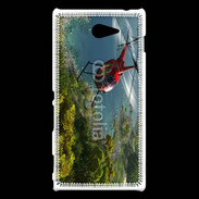 Coque Sony Xperia M2 Hélicoptère R44