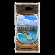 Coque Sony Xperia M2 Vue de l'intérieur d'un avion