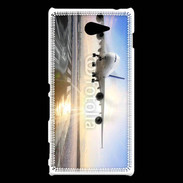 Coque Sony Xperia M2 Atterrissage d'un avion de ligne