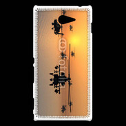 Coque Sony Xperia M2 Hélicoptère Apache de nuit