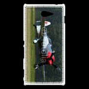 Coque Sony Xperia M2 Avion russe à l'atterrissage
