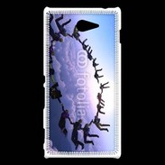 Coque Sony Xperia M2 Formation en cercle de parachutistes