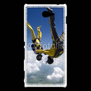 Coque Sony Xperia M2 Parachutiste en chute libre à l'envers 5