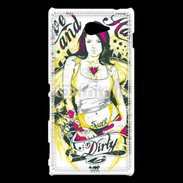 Coque Sony Xperia M2 Tatouage Girl