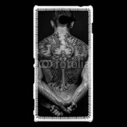Coque Sony Xperia M2 Tatouage d'un ange dans le dos