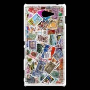 Coque Sony Xperia M2 Patchwork de timbres