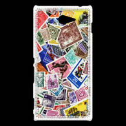 Coque Sony Xperia M2 Variété de timbres