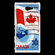 Coque Sony Xperia M2 Timbre canadien 1967
