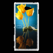 Coque Sony Xperia M2 Miroir de tulipes