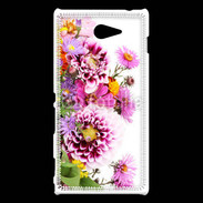Coque Sony Xperia M2 Bouquet de fleurs 5
