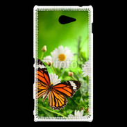 Coque Sony Xperia M2 Papillon dans la nature
