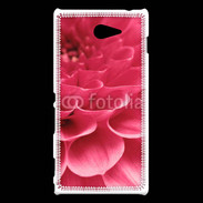 Coque Sony Xperia M2 Pétale rose zoomé