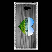 Coque Sony Xperia M2 Coeur de nature