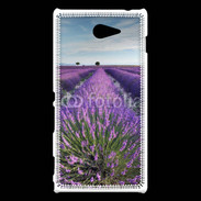 Coque Sony Xperia M2 Champs de lavande 5