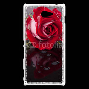 Coque Sony Xperia M2 Belle rose Rouge 10