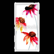 Coque Sony Xperia M2 Belles fleurs en peinture