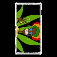 Coque Sony Xperia M2 Portrait abstrait de Rasta