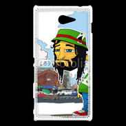 Coque Sony Xperia M2 Rasta caractère