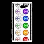 Coque Sony Xperia M2 Love and peace 5