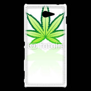 Coque Sony Xperia M2 Feuille de cannabis 2