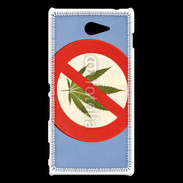 Coque Sony Xperia M2 Interdiction de cannabis 3