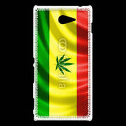Coque Sony Xperia M2 Drapeau cannabis