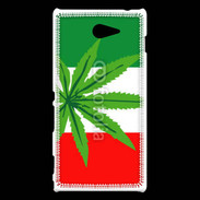 Coque Sony Xperia M2 Drapeau italien cannabis