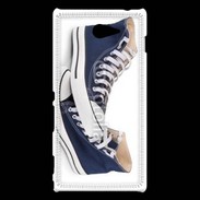 Coque Sony Xperia M2 Paire de converse bleue