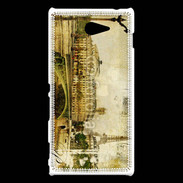 Coque Sony Xperia M2 Vintage Paris 5