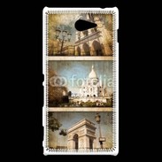 Coque Sony Xperia M2 Vintage Paris 6
