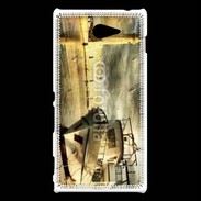 Coque Sony Xperia M2 Phare et bateau Vintage