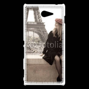 Coque Sony Xperia M2 Vintage Tour Eiffel 30