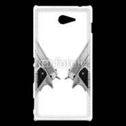 Coque Sony Xperia M2 Double flingue