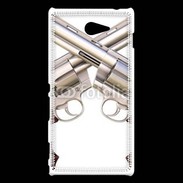 Coque Sony Xperia M2 Double revolver