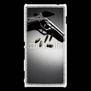 Coque Sony Xperia M2 Pistolet et munitions