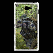 Coque Sony Xperia M2 Militaire en forêt