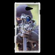 Coque Sony Xperia M2 Soldat tireur d'élite