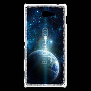 Coque Sony Xperia M2 Planète terre vue de l'espace 1