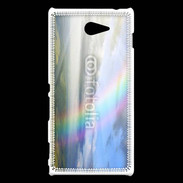Coque Sony Xperia M2 Arc en ciel à la montagne
