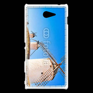 Coque Sony Xperia M2 Paysage avec des moulins