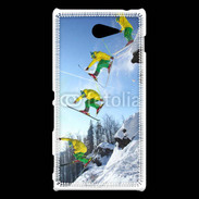 Coque Sony Xperia M2 Ski freestyle en montagne 20